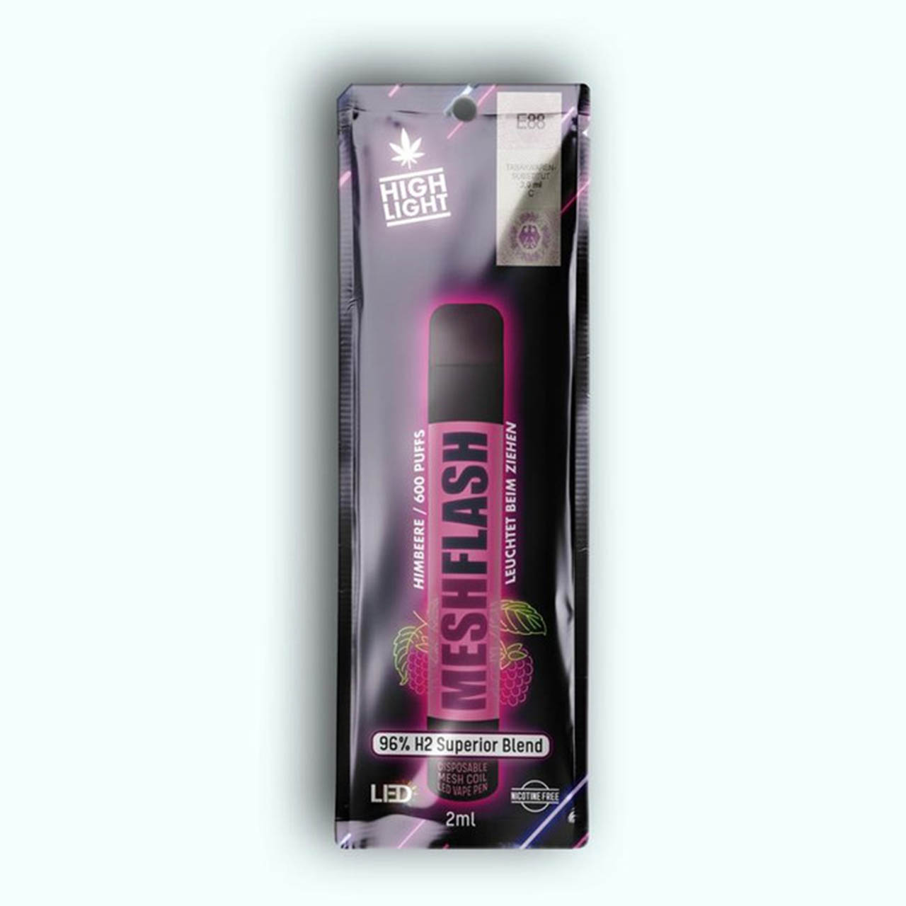 Mesh Flash H2 Superior Vape 2ml Himbeere Mesh Flash H2 Superior Vape 2ml Himbeere