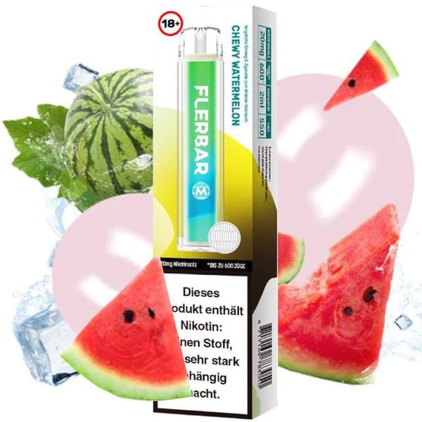 Flerbar_Chewy_Watermelon Flerbar - Chewy Watermelon 2% Nikotin 600 Züge