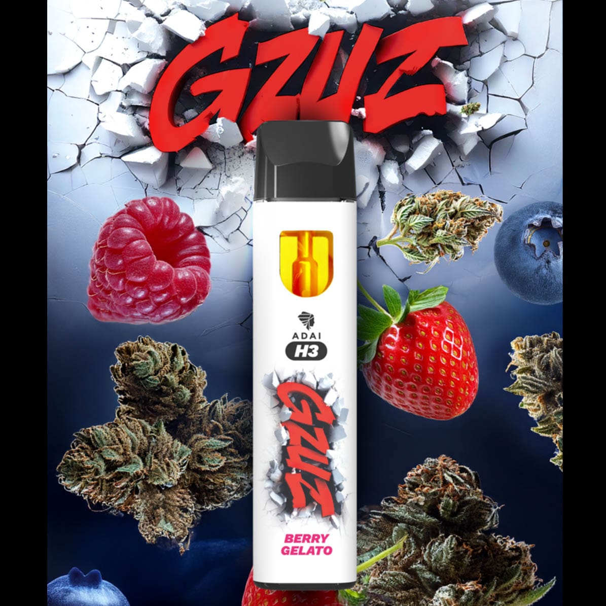 Gzuz H3 Vape Berry Gelato Gzuz H3 Vape Berry Gelato