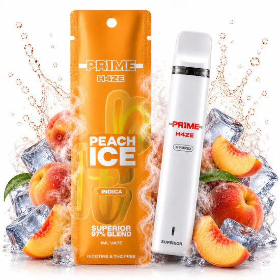 Pr1me H4ze Superior Blend Vape Peach Ice 1ml Pr1me H4ze Superior Blend Vape Peach Ice 1ml