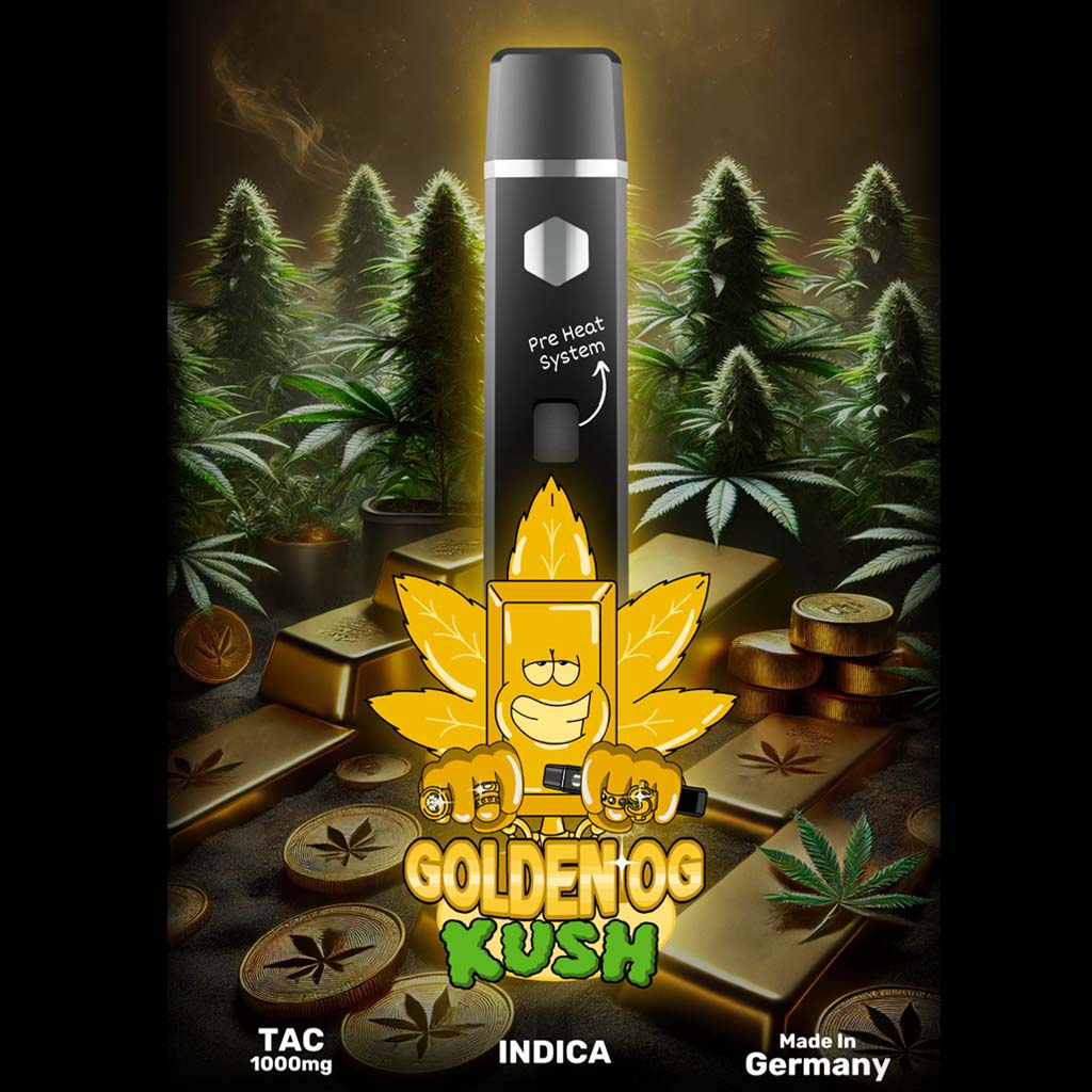 Happys Amsterdam Tac Vape Golden OG Kush Happys Amsterdam Tac Vape Golden OG Kush
