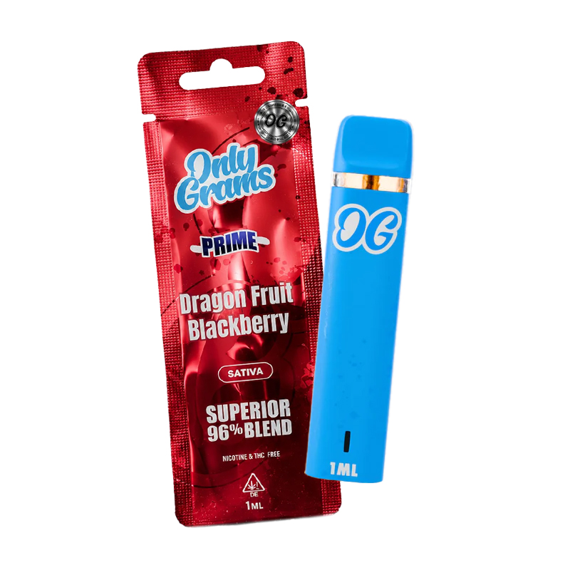 Only Grams Superior Blend Vape Dragon Fruit Blackberry 1ml