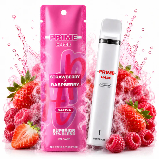 Pr1me H4ze Superior Blend Vape Strawberry X Raspberry 1ml