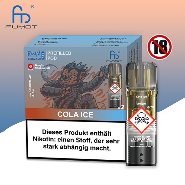 Randm Tornado Vape Pod Cola Ice 2 Pods