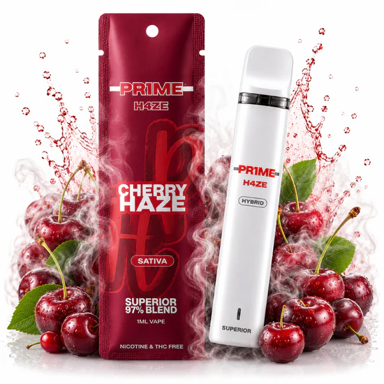 Pr1me H4ze Superior Blend Vape Cherry Haze 1ml Pr1me H4ze Superior Blend Vape Cherry Haze 1ml