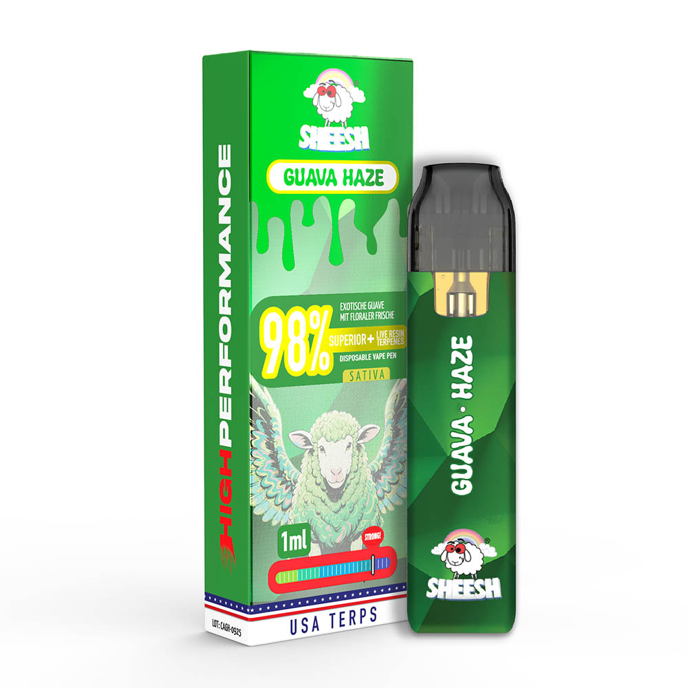 Sheesh Superior Plus Vape Guava Haze 1ml