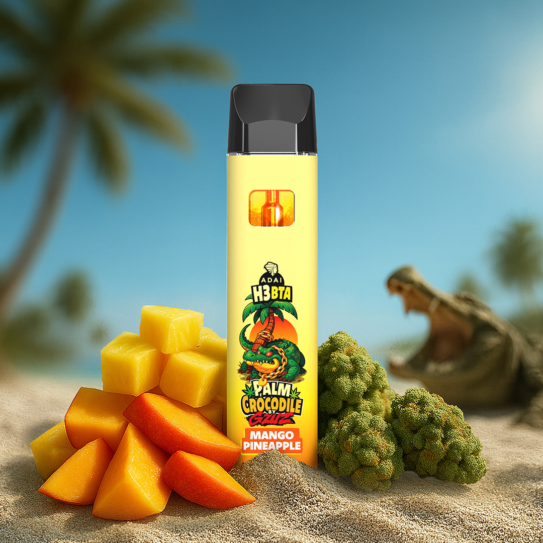 Palm Crocodile by GZUZ H3BTA Vape Mango Pineapple 1ml