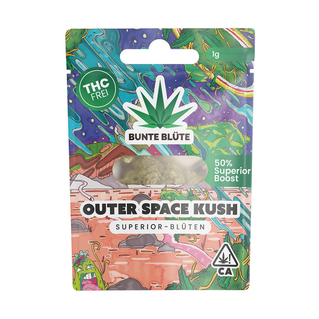 Bunte Blüte Superior Blend Blüte Outer Space Kush 1g Bunte Blüte Superior Blend Blüte Outer Space Kush 1g