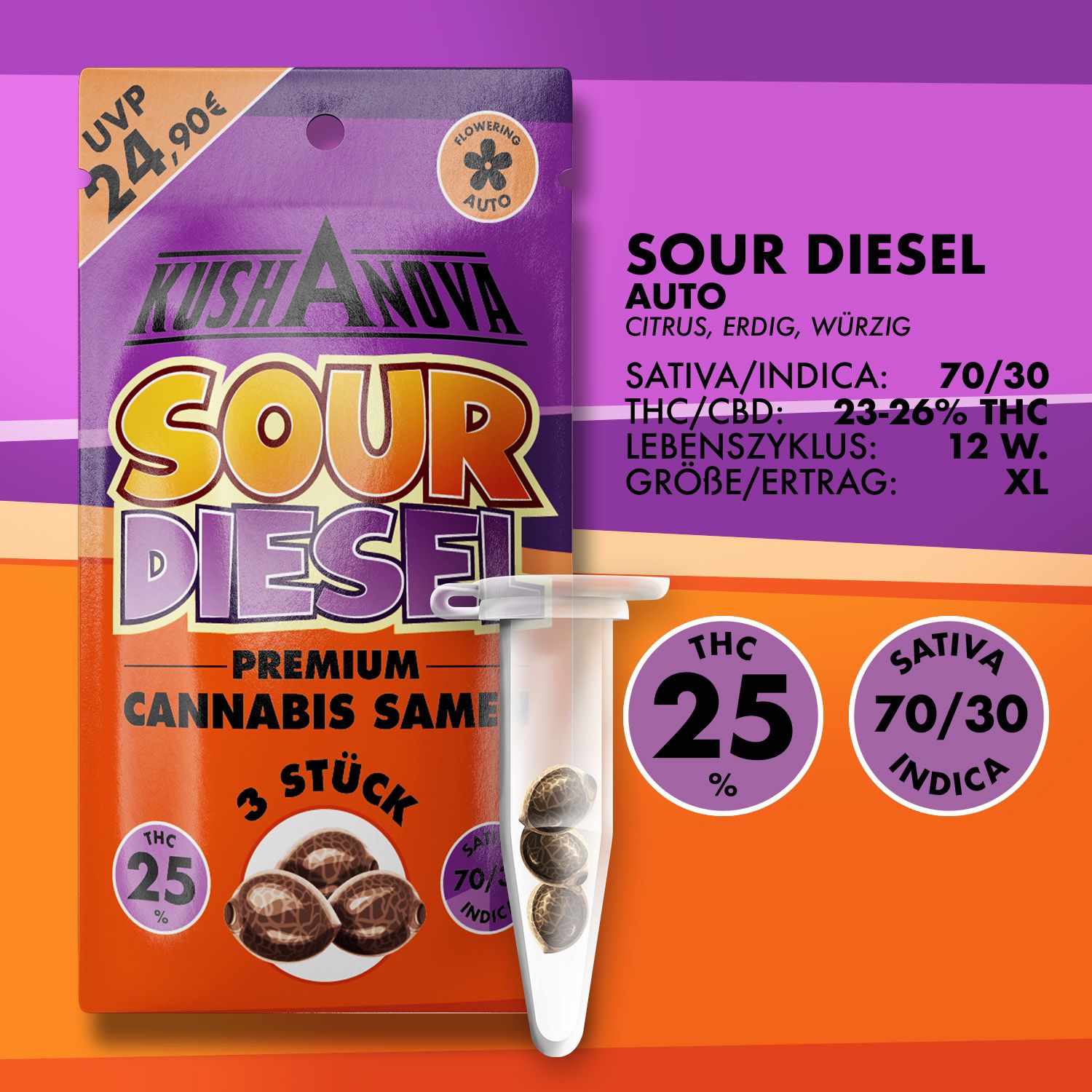Kushanova Cannabissamen Sour Diesel