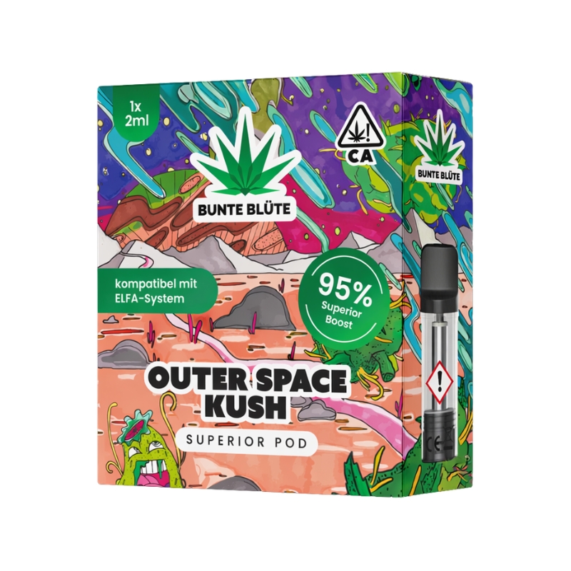 Bunte Blüte 95% Superior Pod Outer Space Kush 2ml