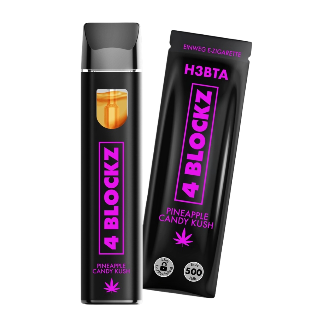 4 Blockz H3BTA Vape Pineapple Candy Kush 1ml