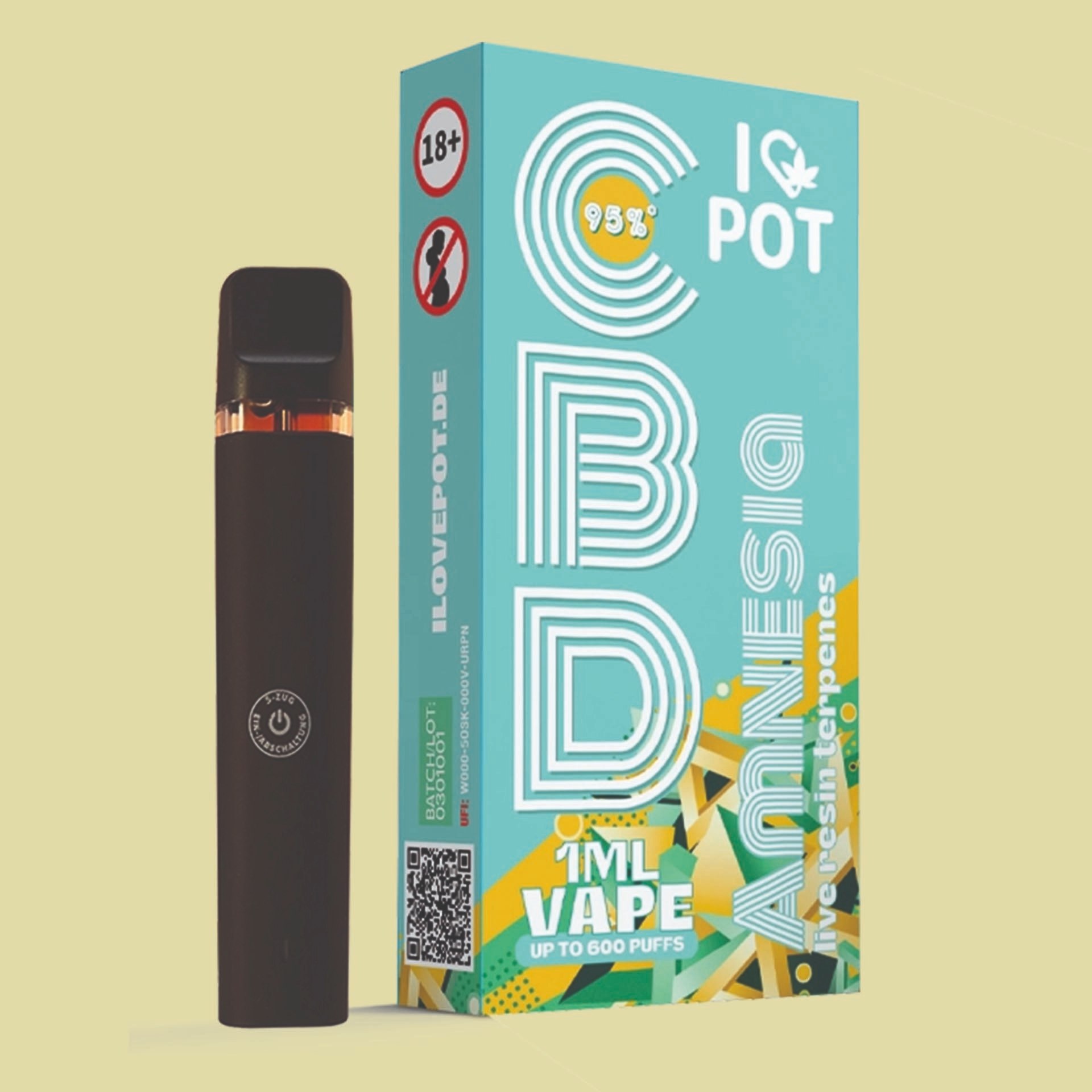 I Love Pot CBD Vape Amnesia