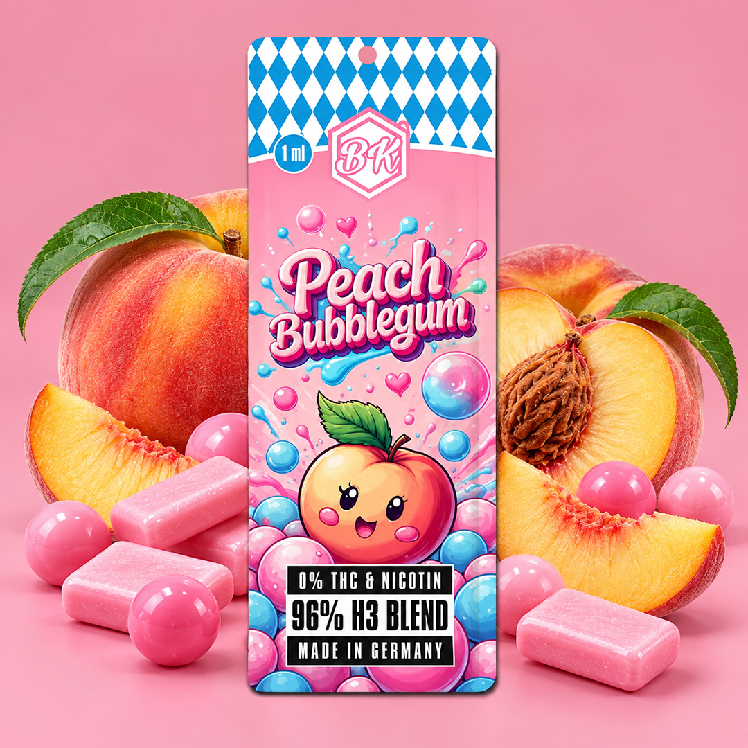 Bavarian Krauts H3 Blend Vape Peach Bubblegum 1ml