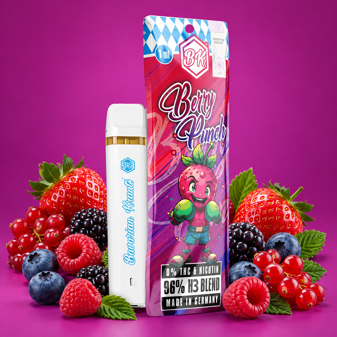 Bavarian Krauts H3 Blend Vape Berry Punch 1ml Bavarian Krauts H3 Blend Vape Berry Punch 1ml