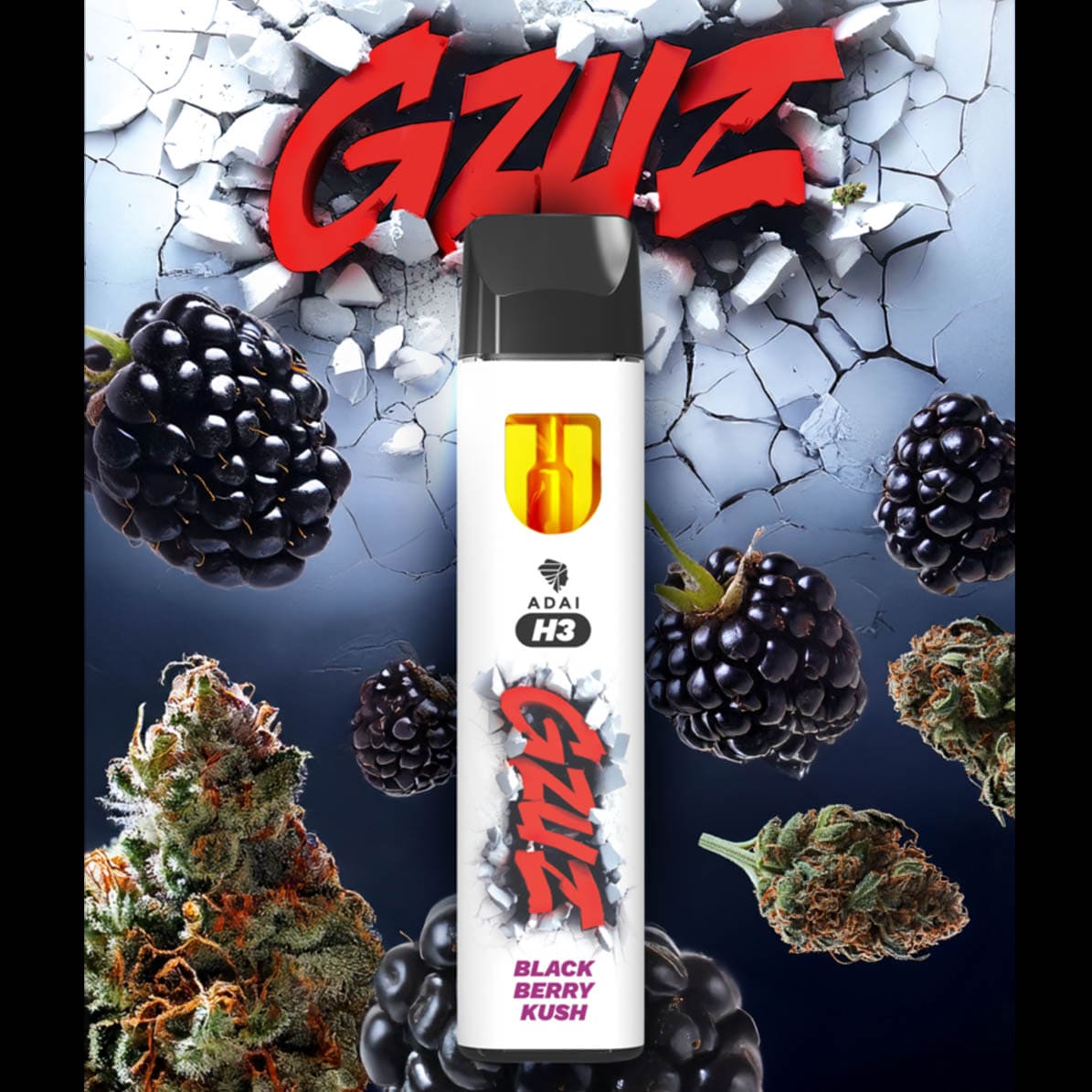 Gzuz H3 Vape Blackberry Kush