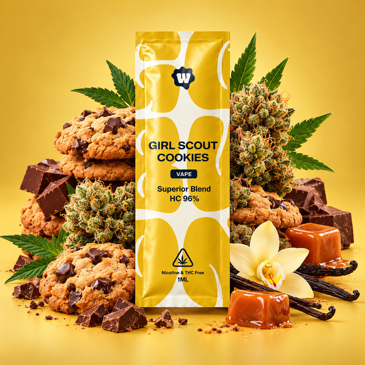 Weed For Friends HC Vape Girl Scout Cookies 1ml Weed For Friends HC Vape Girl Scout Cookies 1ml