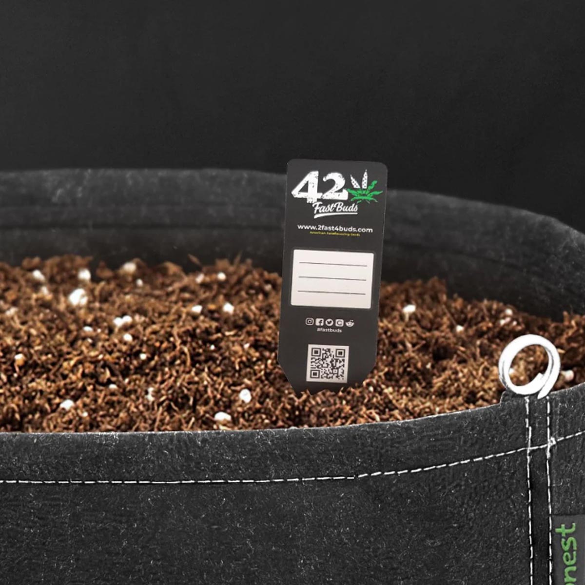 420 Fast Buds Pflanzenetikett Pot
