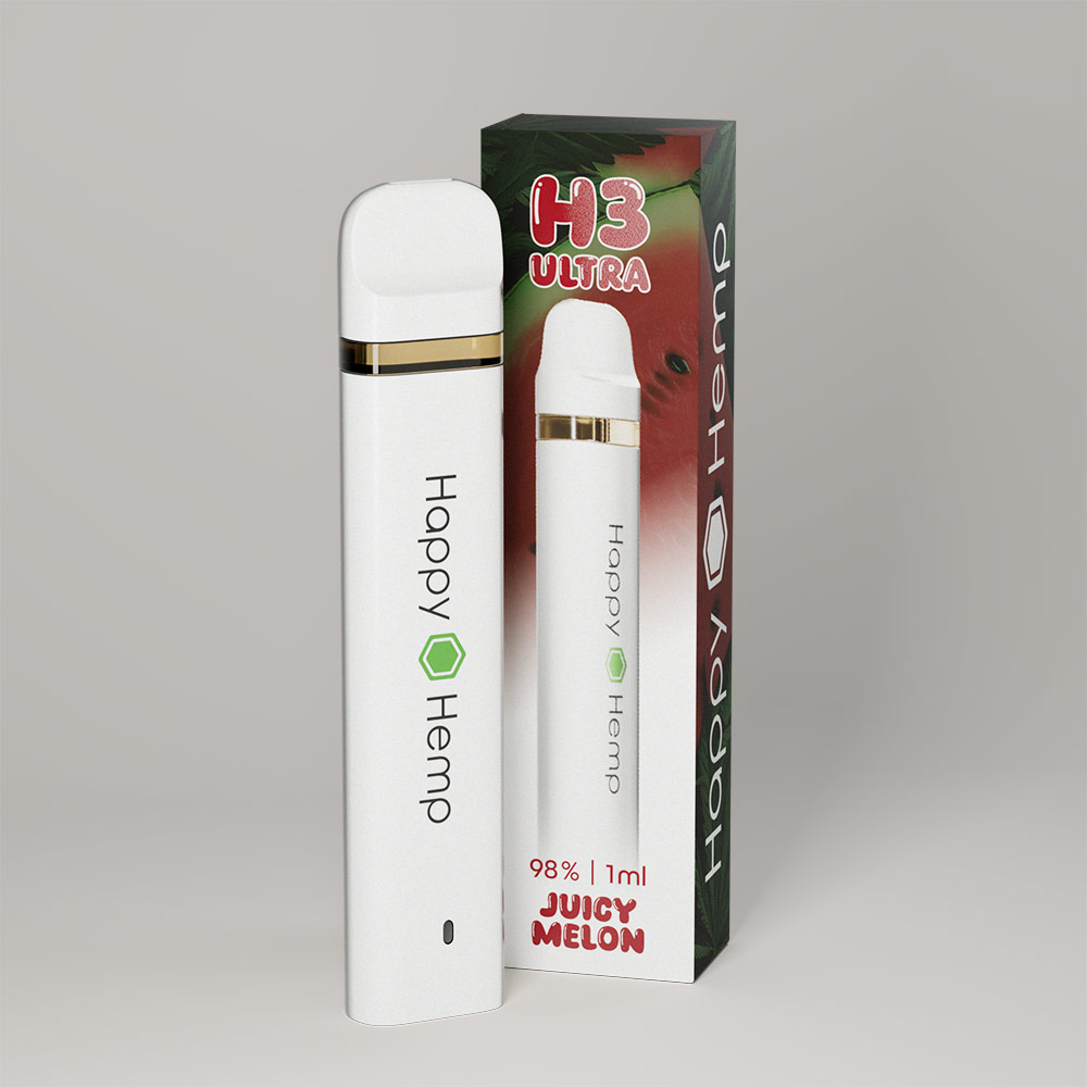 Happy Hemp H3 Ultra Vape Juicy Melon Happy Hemp H3 Ultra Vape Juicy Melon