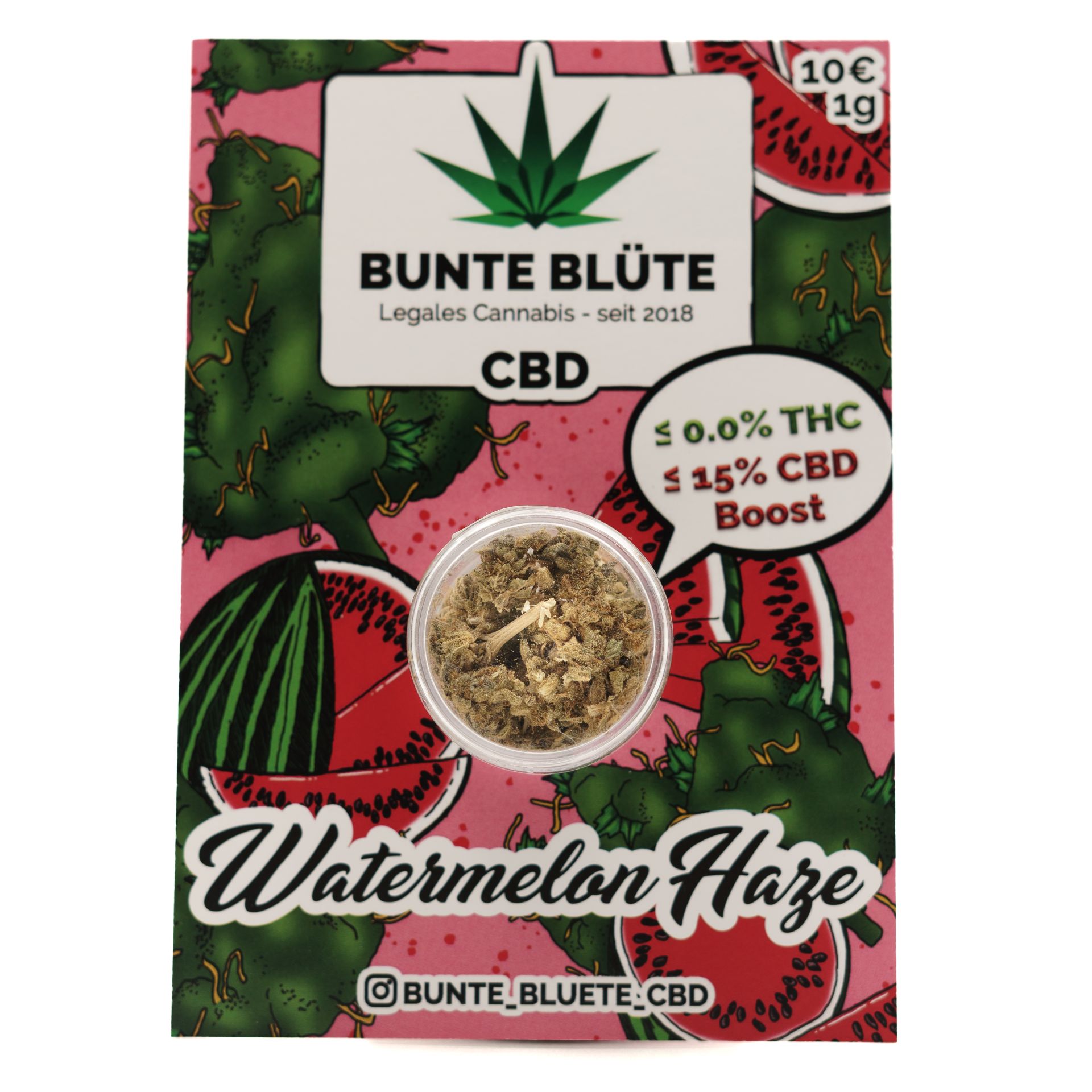 Bunte Blüte CBD Blüte Watermelon Haze