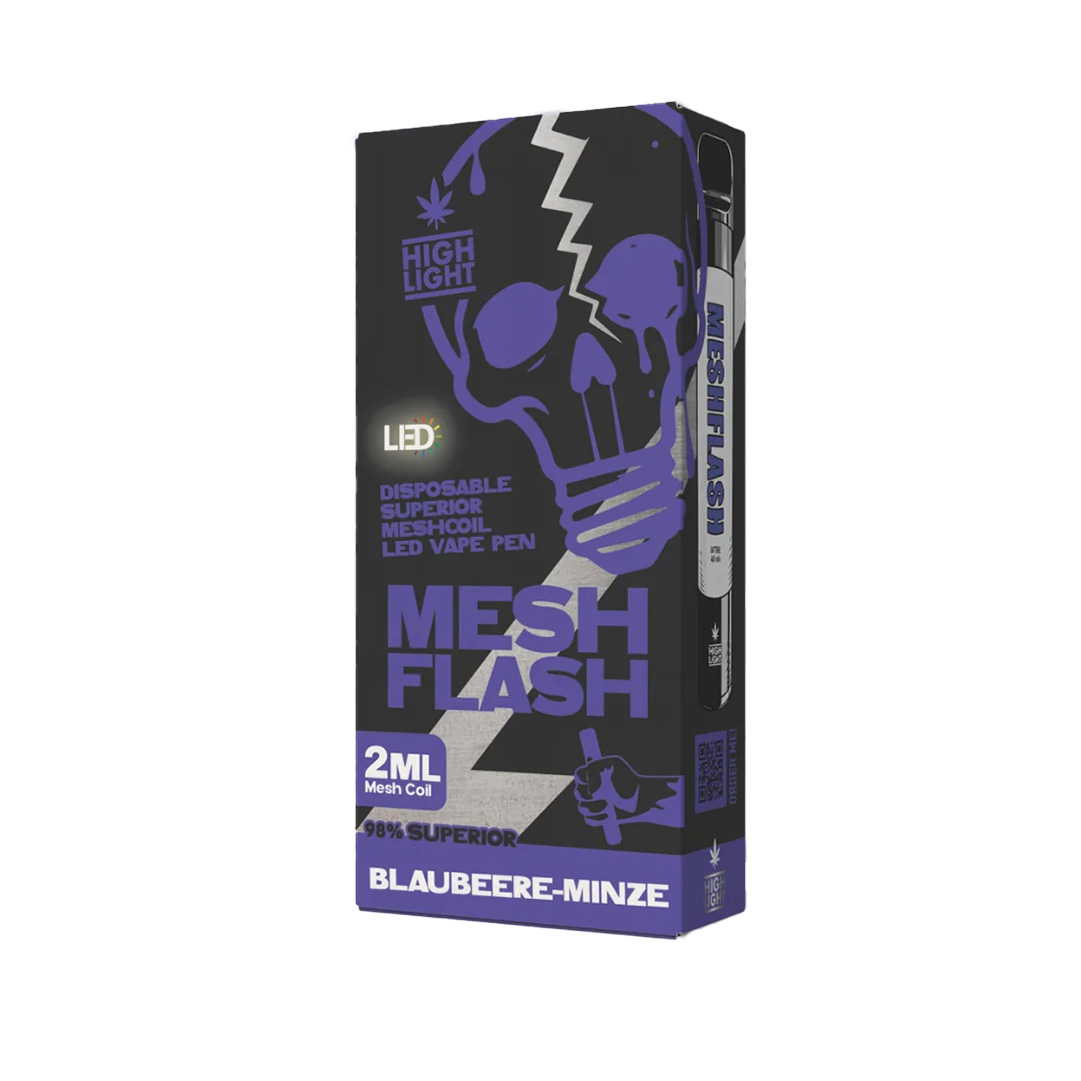 Mesh Flash H2 Superior Blend Vape Blaubeere Minze 2ml Mesh Flash H2 Superior Blend Vape Blaubeere Minze 2ml