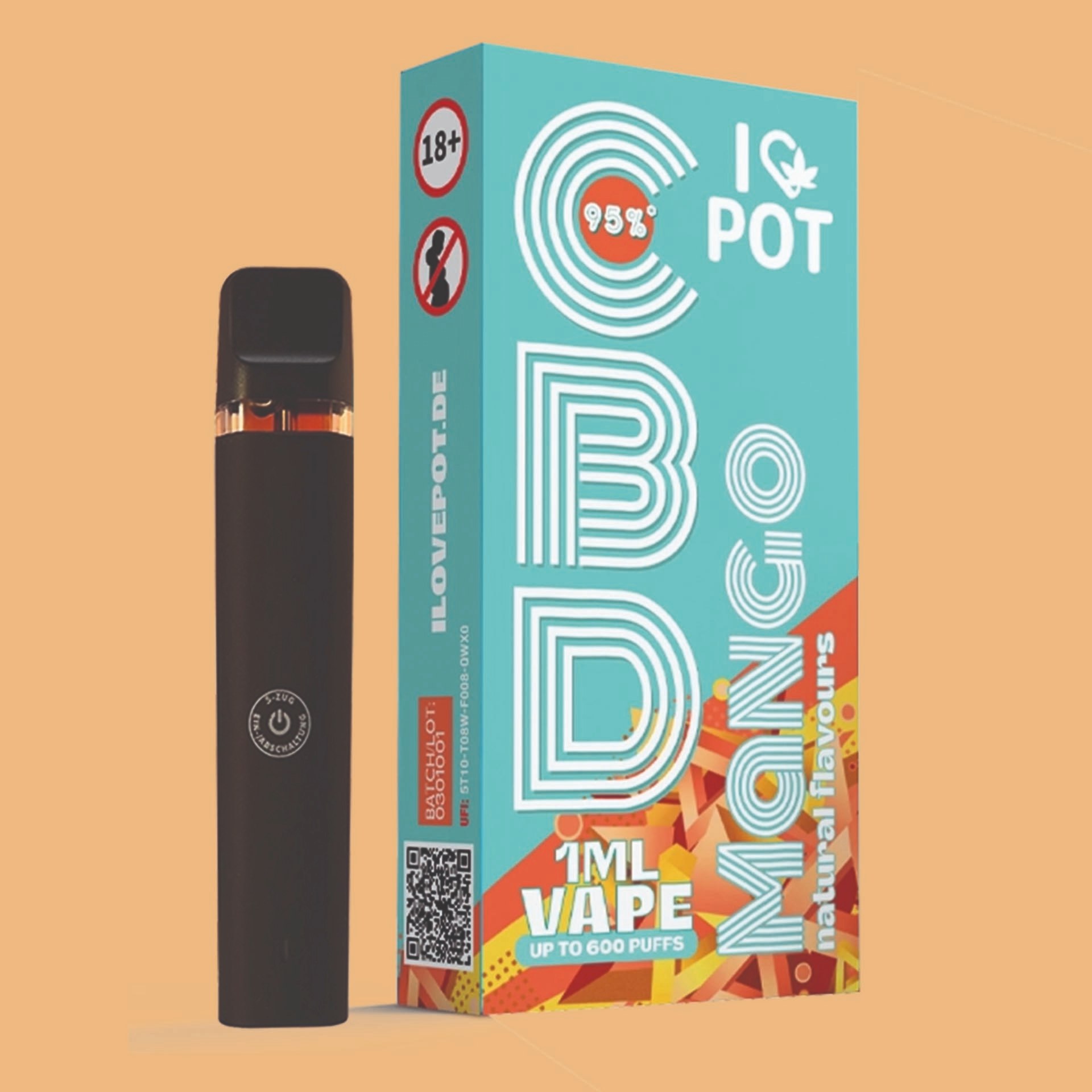 I Love Pot CBD Vape Mango