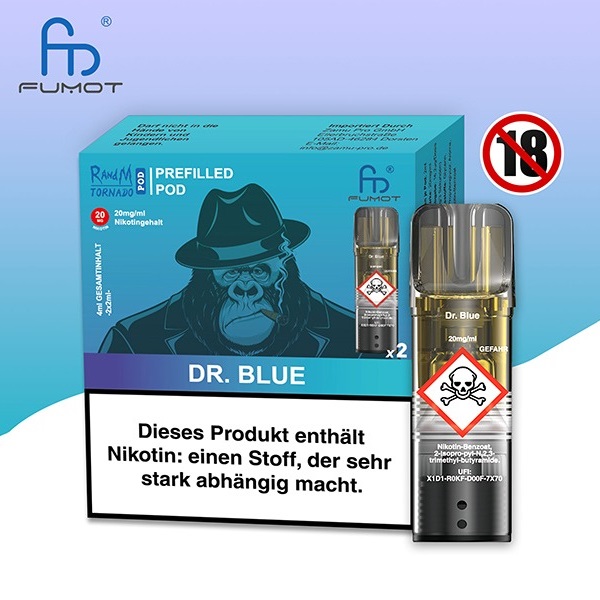Randm Tornado Vape Pod Dr. Blue 2 Pods