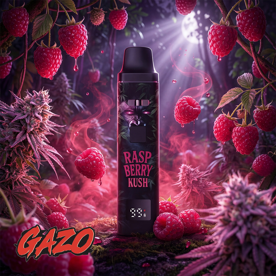 GZUZ GAZO H3BTA Pro Superior Blend Vape Raspberry Kush 1ml GZUZ GAZO H3BTA Pro Superior Blend Vape Raspberry Kush 1ml
