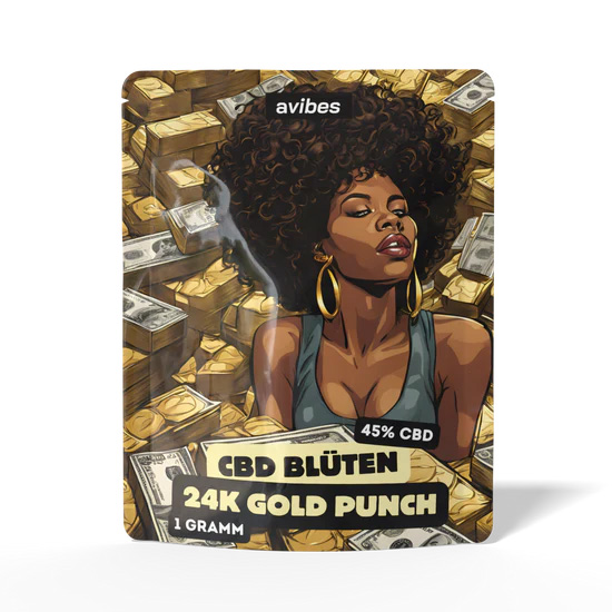 avibes CBD Blüte 24k Gold Punch 1g