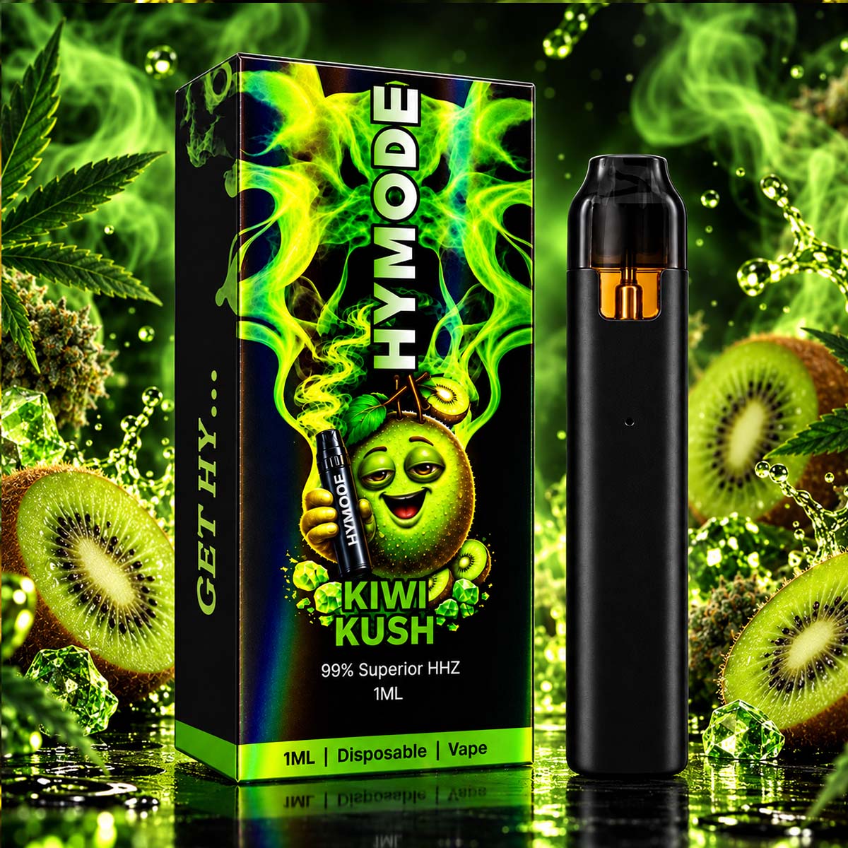 Hymode Kiwi Kush HHZ Vape 1ml Hymode Kiwi Kush HHZ Vape 1ml