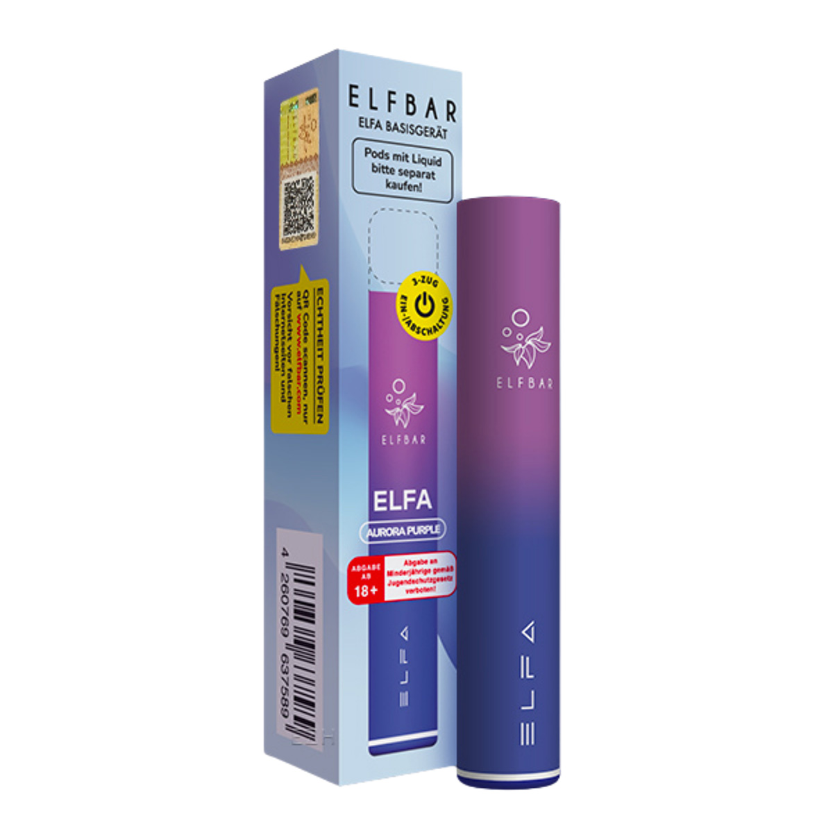 Elfbar Elfa - Basisgerät Aurora Purple Elfbar Elfa - Basisgerät Aurora Purple