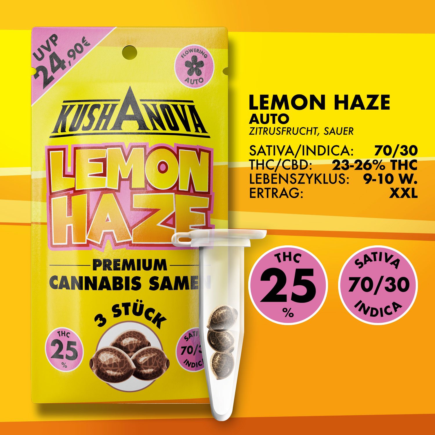 Kushanova Cannabissamen Lemon Haze