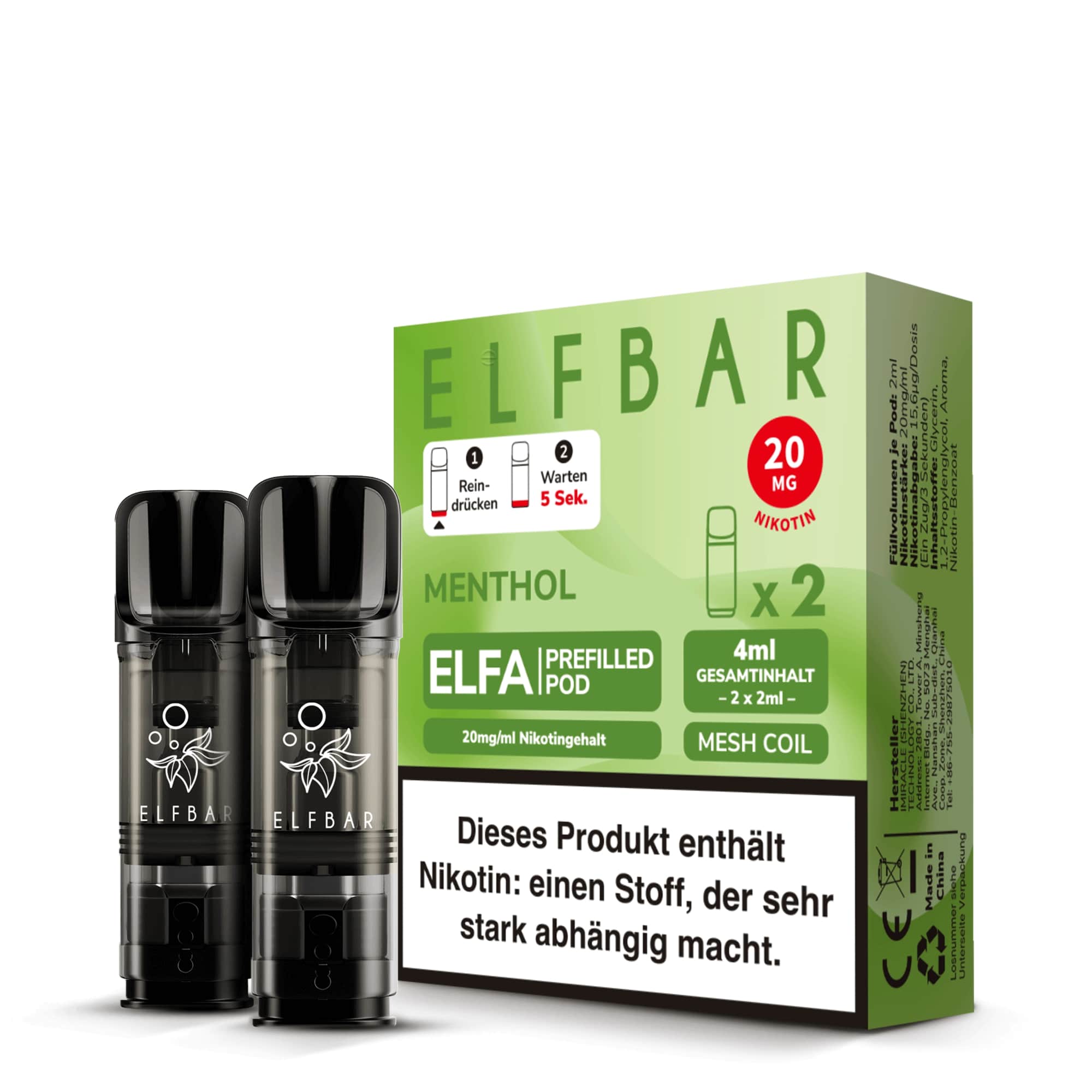 Elfbar Elfa Pod System Menthol