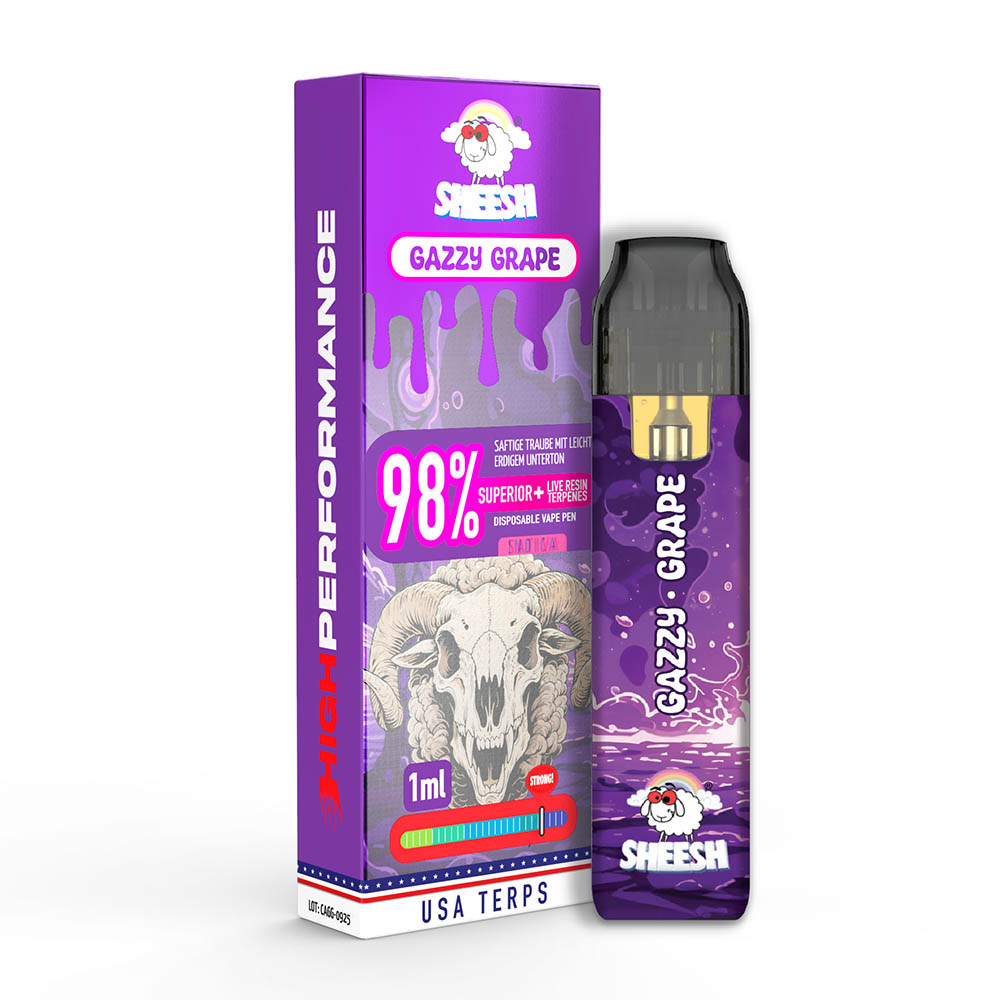 Sheesh Superior Plus Vape Gazzy Grape 1ml Sheesh Superior Plus Vape Gazzy Grape 1ml