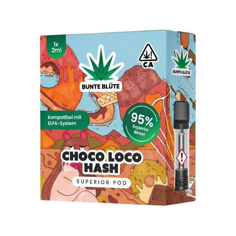 Bunte Blüte 95% Superior Pod Choco Loco Hash 2ml