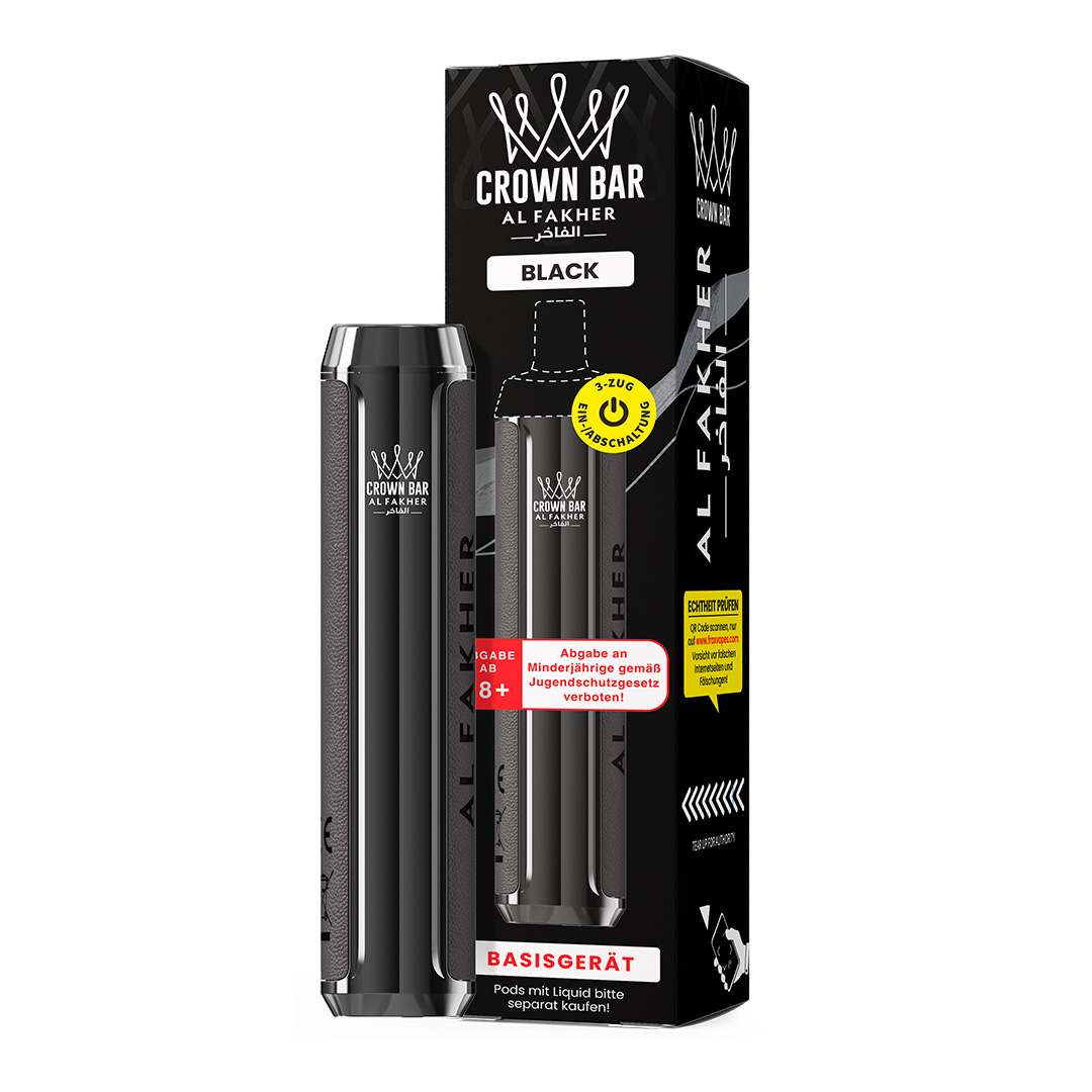 Al Gakher Crown Bar 600 Basisgerät Black Al Gakher Crown Bar 600 Basisgerät Black
