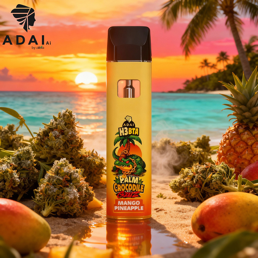 Palm Crocodile by GZUZ H3BTA Vape Mango Pineapple 1ml Palm Crocodile by GZUZ H3BTA Vape Mango Pineapple 1ml