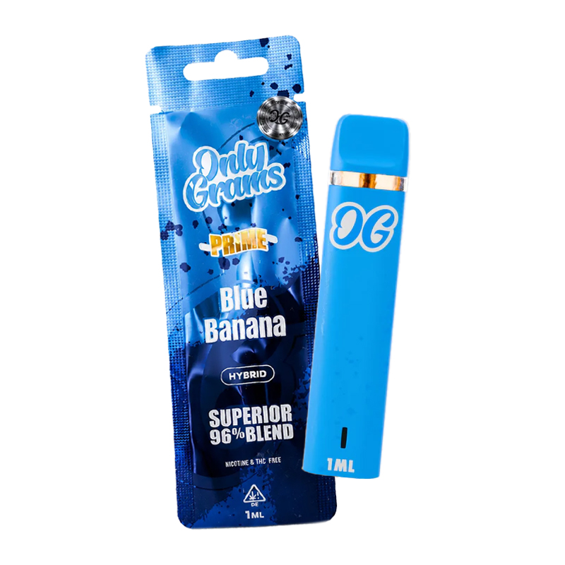 Only Grams Superior Blend Vape Blue Banana 1ml