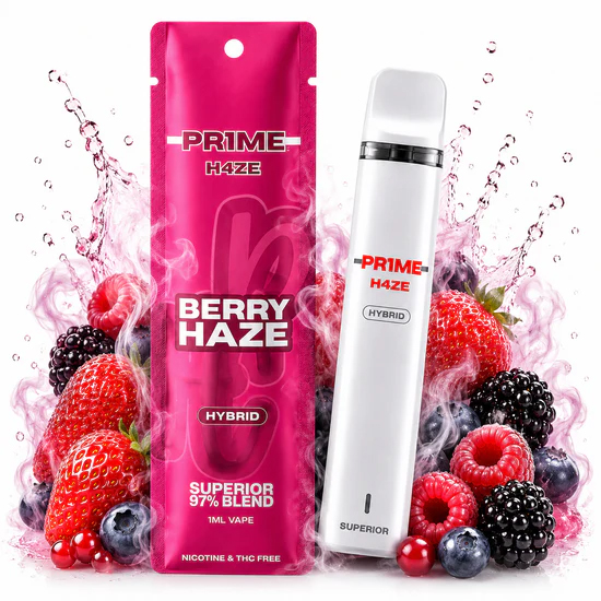 Pr1me H4ze Superior Blend Vape Berry Haze 1ml Pr1me H4ze Superior Blend Vape Berry Haze 1ml