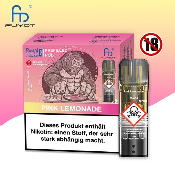 Randm Tornado Vape Pod Pink Lemonade 2 Pods Randm Tornado Vape Pod Pink Lemonade 2 Pods