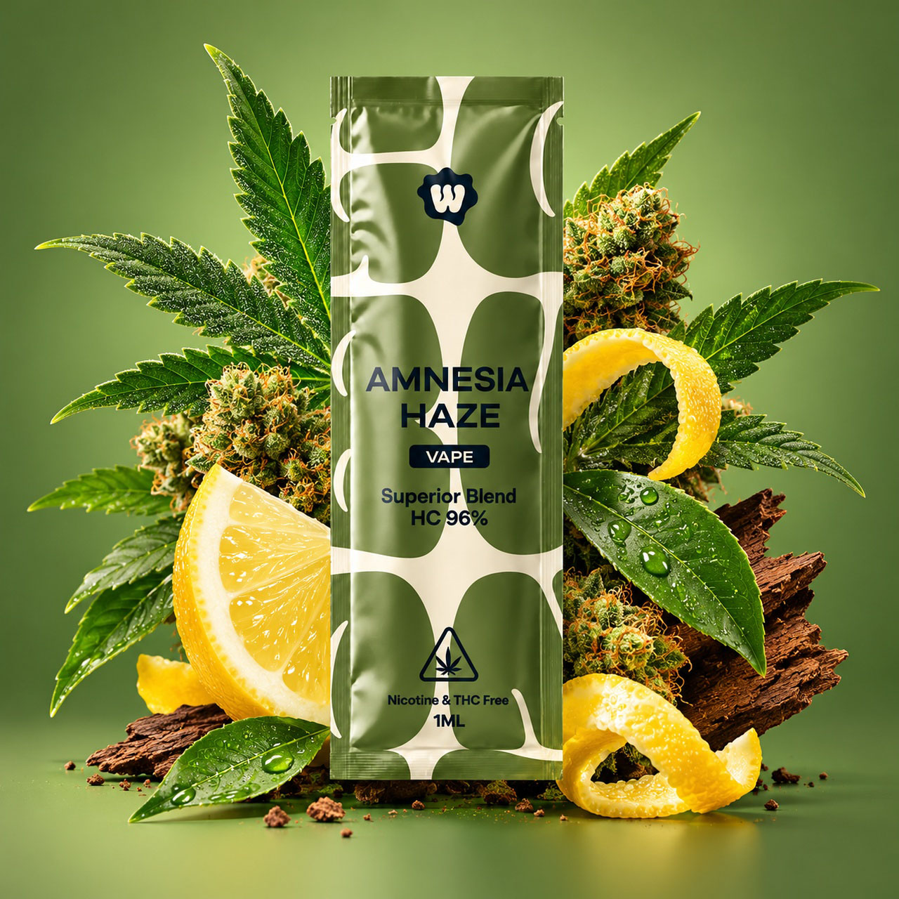 Weed For Friends HC Vape Amnesia Haze 1ml Weed For Friends HC Vape Amnesia Haze 1ml
