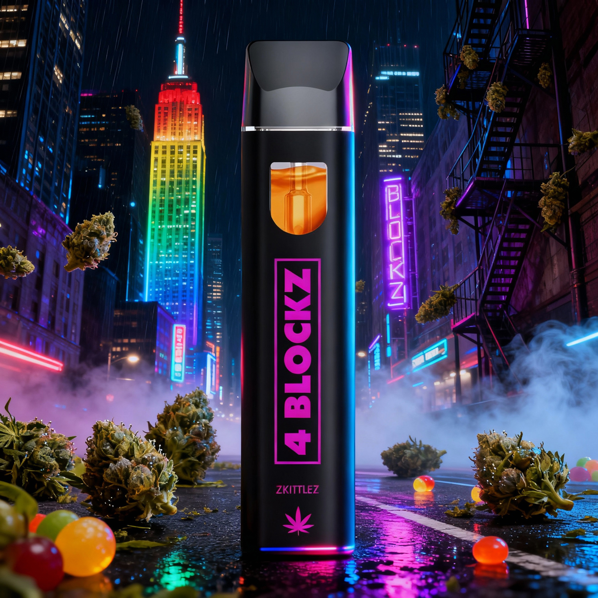 4 Blockz H3BTA Vape Zkittlez 1ml