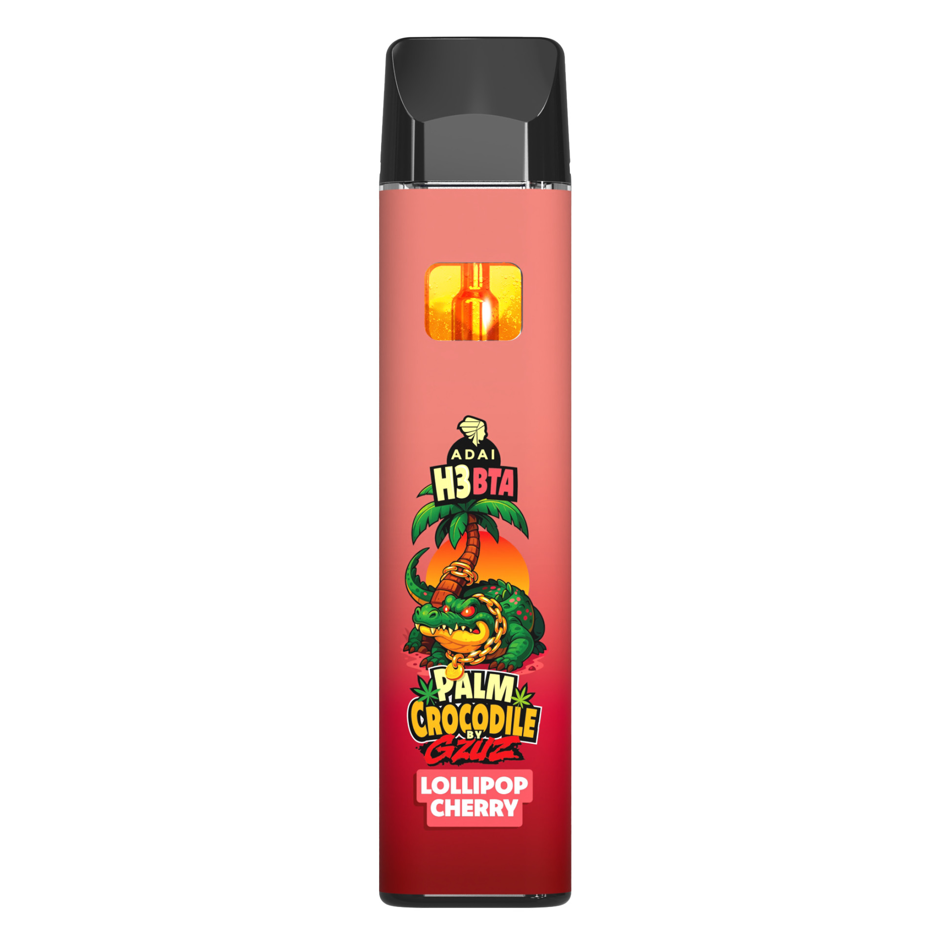 Palm Crocodile by GZUZ H3BTA Vape Lollipop Cherry 1ml