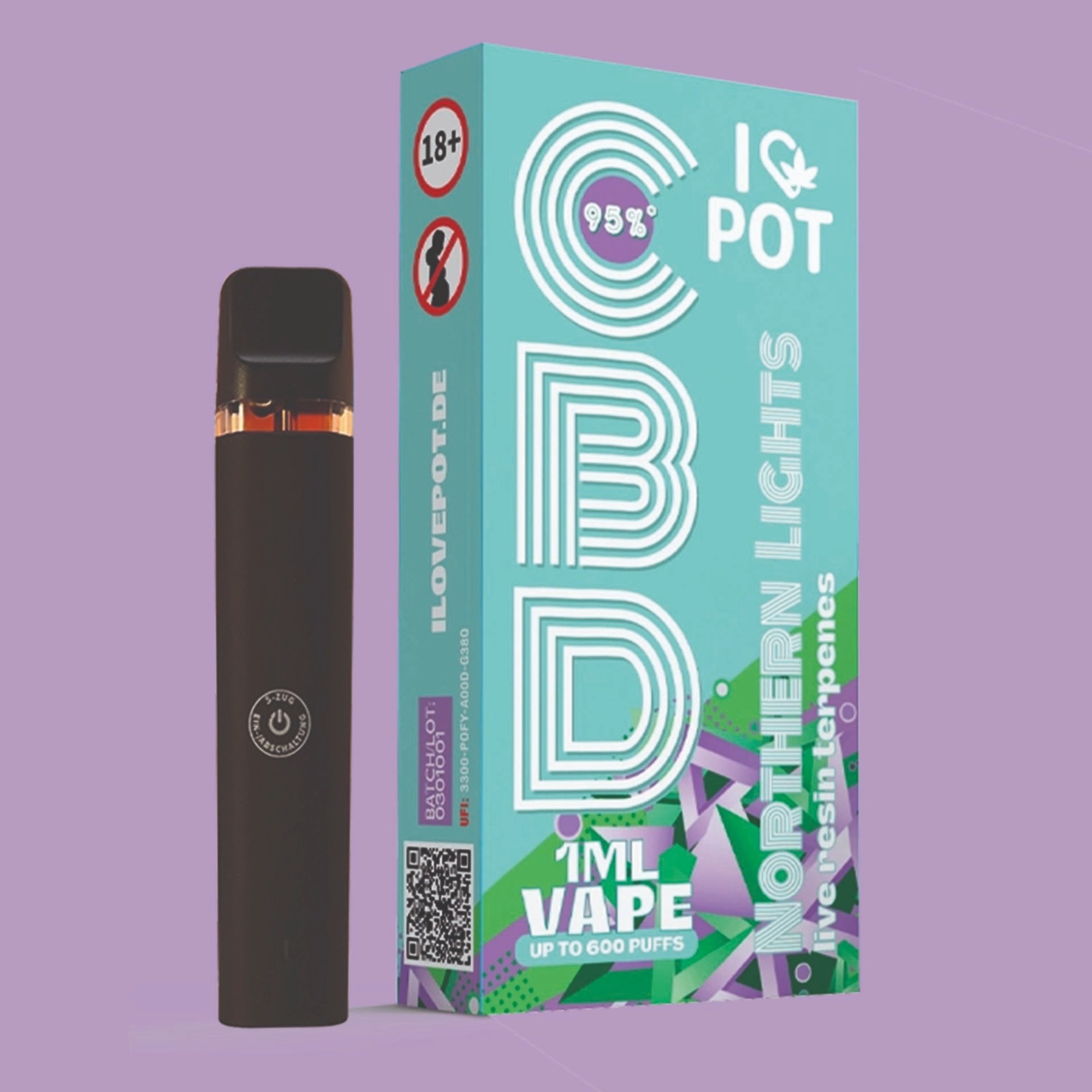 I Love Pot CBD Vape Northern Lights