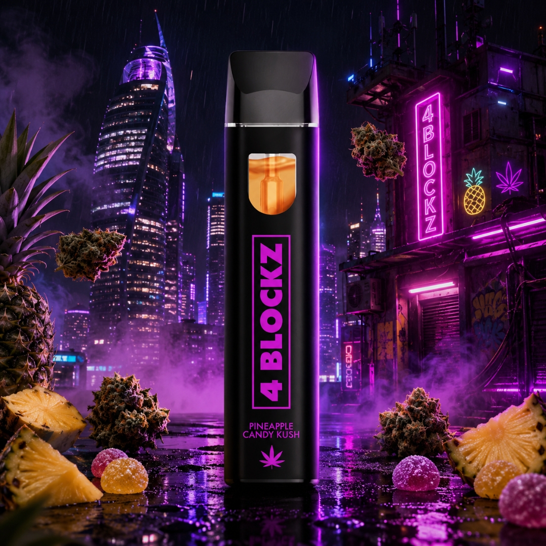 4 Blockz H3BTA Vape Pineapple Candy Kush 1ml