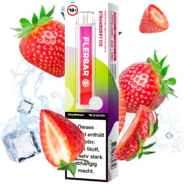 flerbar_Strawberry_Ice Flerbar Vape Strawberry Ice