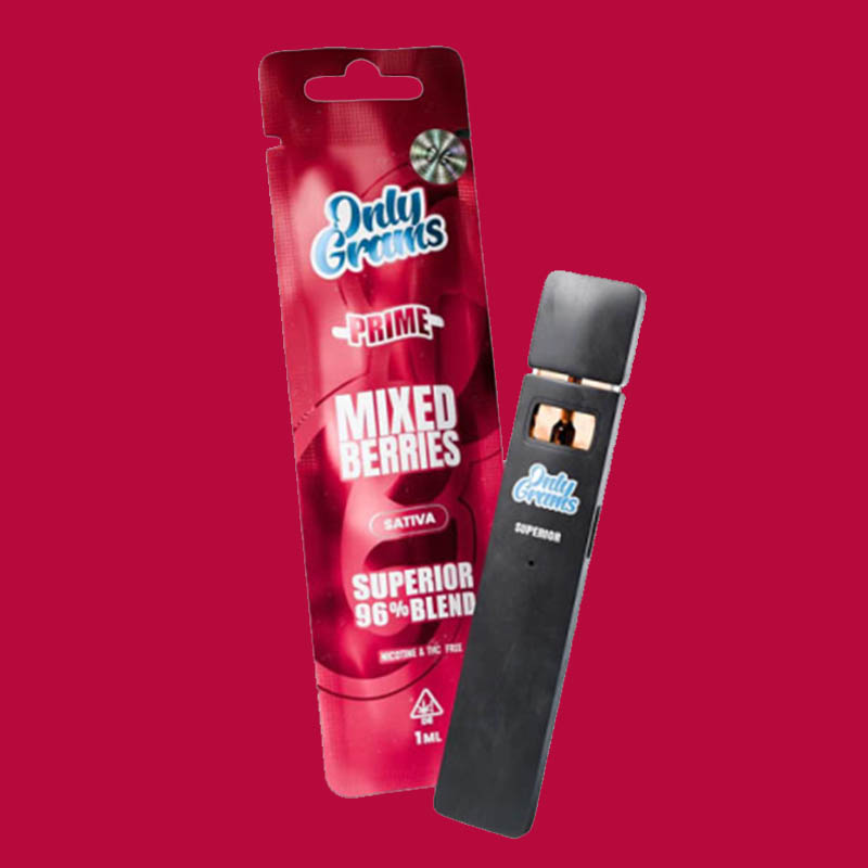 Only Grams Superior Einweg Vape Mixed Berries Only Grams Superior Einweg Vape Mixed Berries