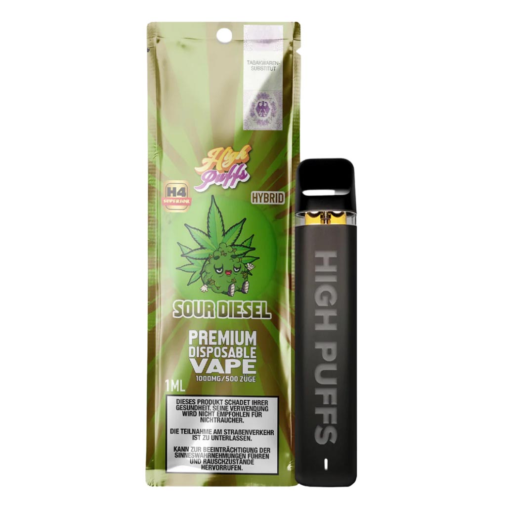High Puffs H4 Superior Vape Sour Diesel 1ml