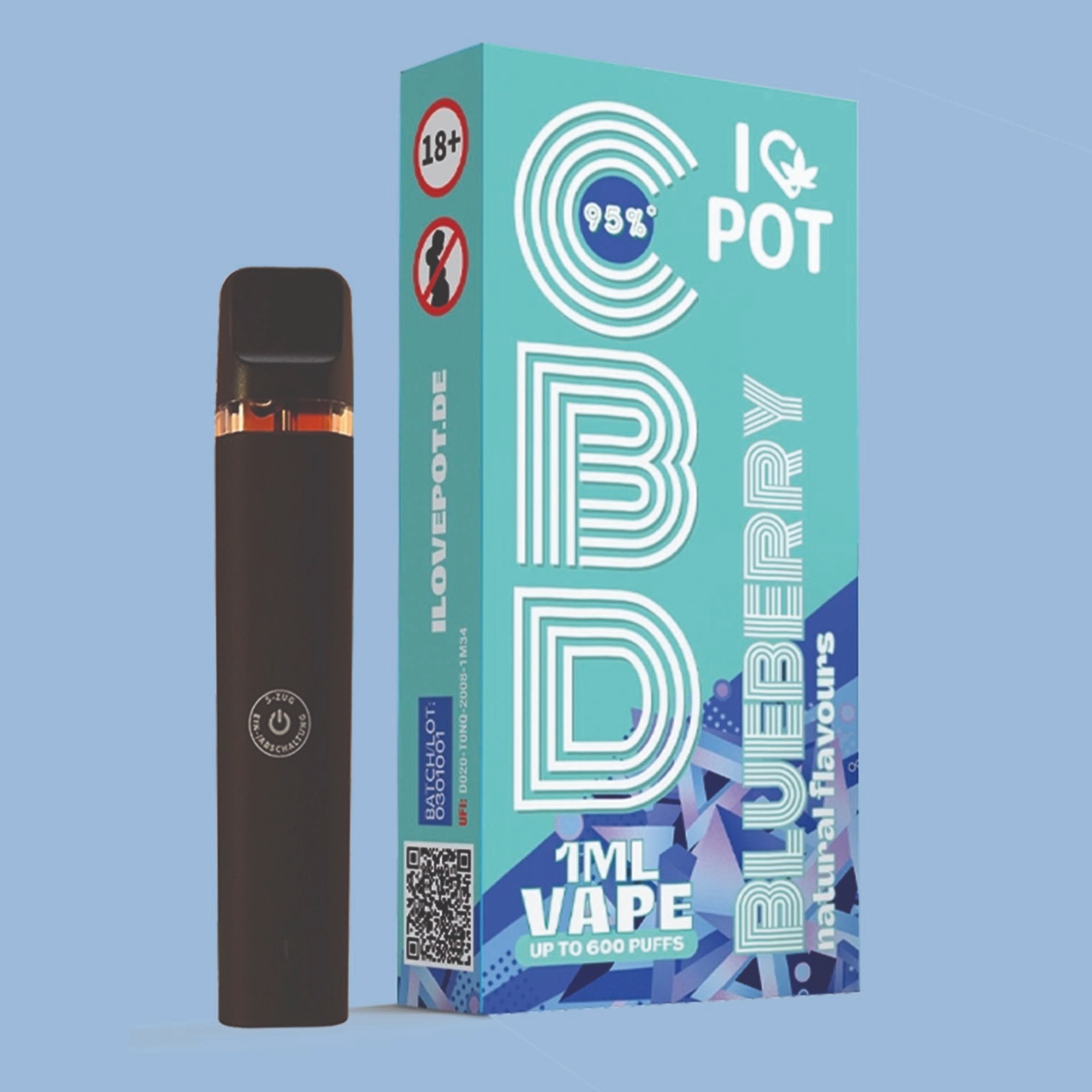 I Love Pot CBD Vape Blueberry