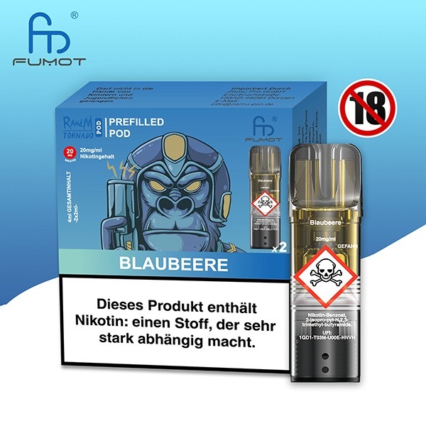 Randm Tornado Vape Pod Blaubeere 2 Pods Randm Tornado Vape Pod Blaubeere 2 Pods