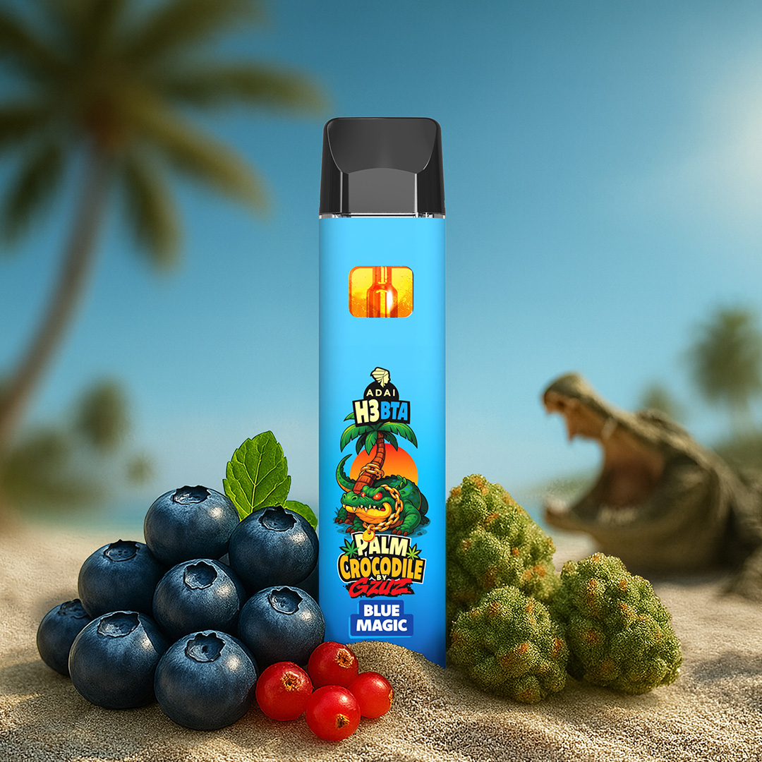 Palm Crocodile by GZUZ H3BTA Vape Blue Magic 1ml
